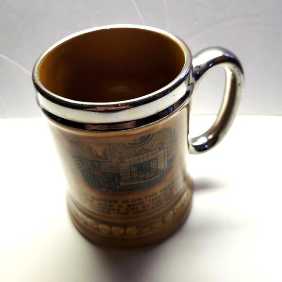 Lord Nelson Ware Beer Stein Your Supper Elijah Cotton Stafford England Vintage - Picture 2 of 7